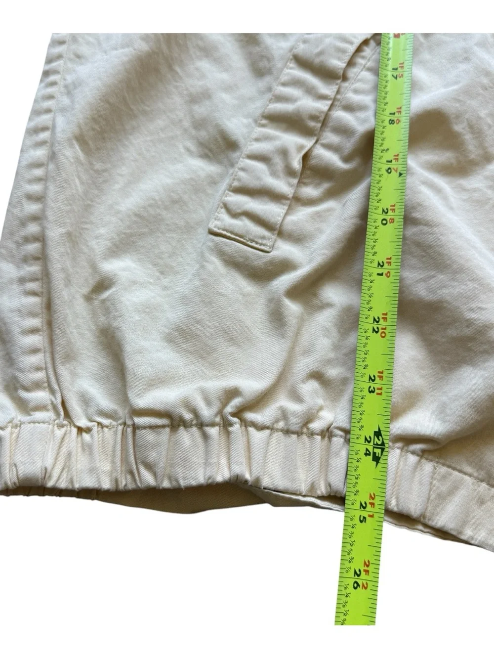 Vintage IZOD Harrington Jacket Yellow Cotton Full Zip Lightweight Golf Coat L